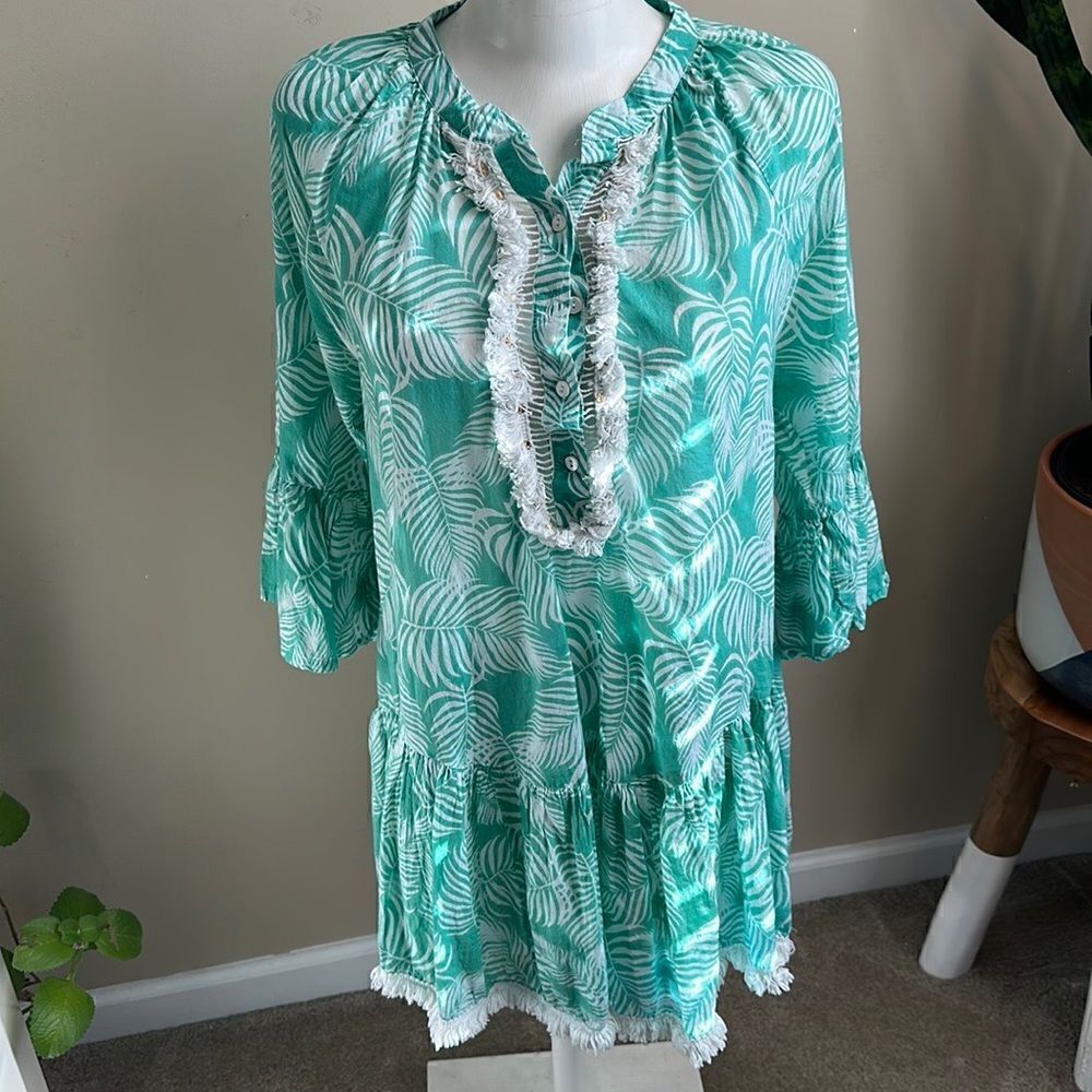 True Destinations Swimsuit Cover-Up/beach Dress M